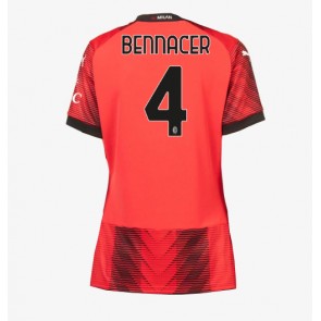 AC Milan Ismael Bennacer #4 Hjemmebanetrøje Dame 2023-24 Kort ærmer